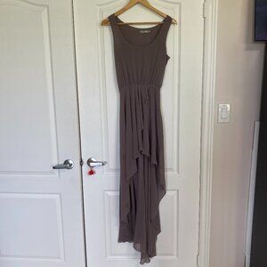 Brown Flowy High- Low Dress Size S/M